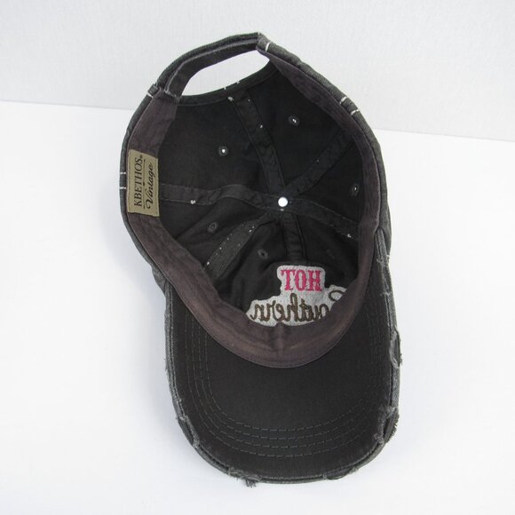 Hot Southern Mess Women's Gray Cap Distressed Baseball Hat Kbethos Vintage - Picture 8 of 11